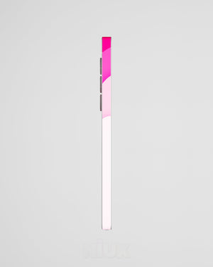 Skin premium para Samsung diseño Flux Rosé, vista lateral izquierda con acabado mate