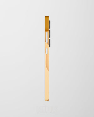 Skin premium para Samsung diseño Flux Sienna, vista lateral derecha con ajuste preciso