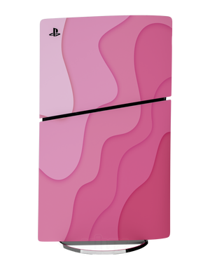 Skin premium para Playstation diseño Flux Velvet, vista frontal inclinada con textura mate