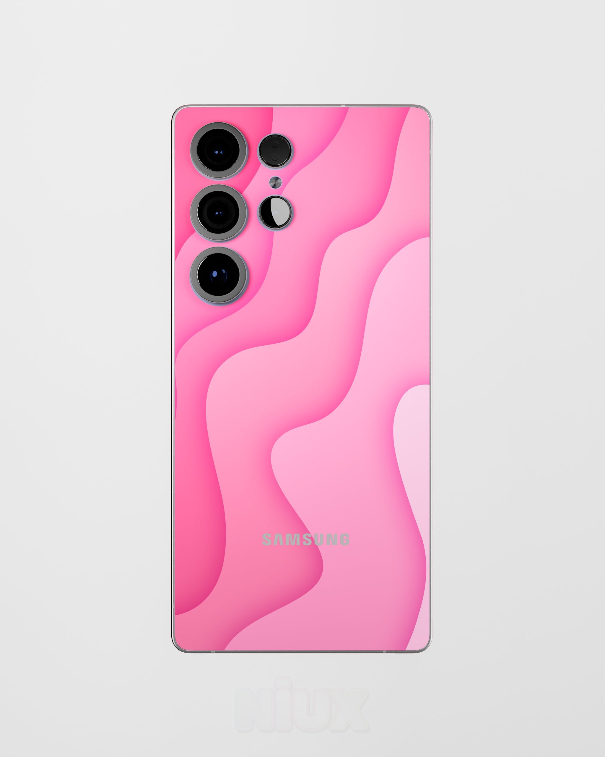Skin premium para Samsung diseño Flux Velvet, vista frontal con acabado mate