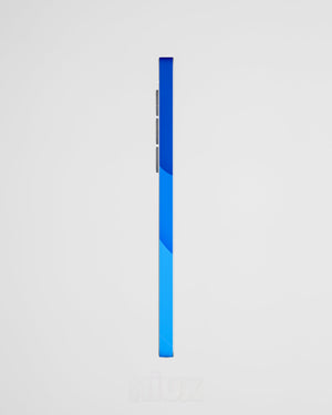 Skin premium para Samsung diseño Flux Abyss, vista lateral izquierda con acabado mate