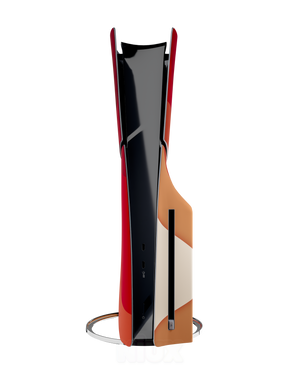 Skin premium para Playstation diseño Flux Flare, vista lateral derecha con ajuste preciso