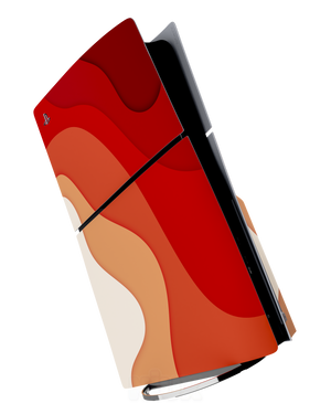 Skin premium para Playstation diseño Flux Flare, vista frontal con acabado mate