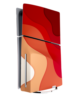 Skin premium para Playstation diseño Flux Flare, vista lateral izquierda con acabado mate