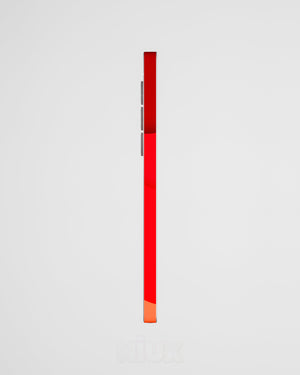 Skin premium para Samsung diseño Flux Flare, vista lateral izquierda con acabado mate