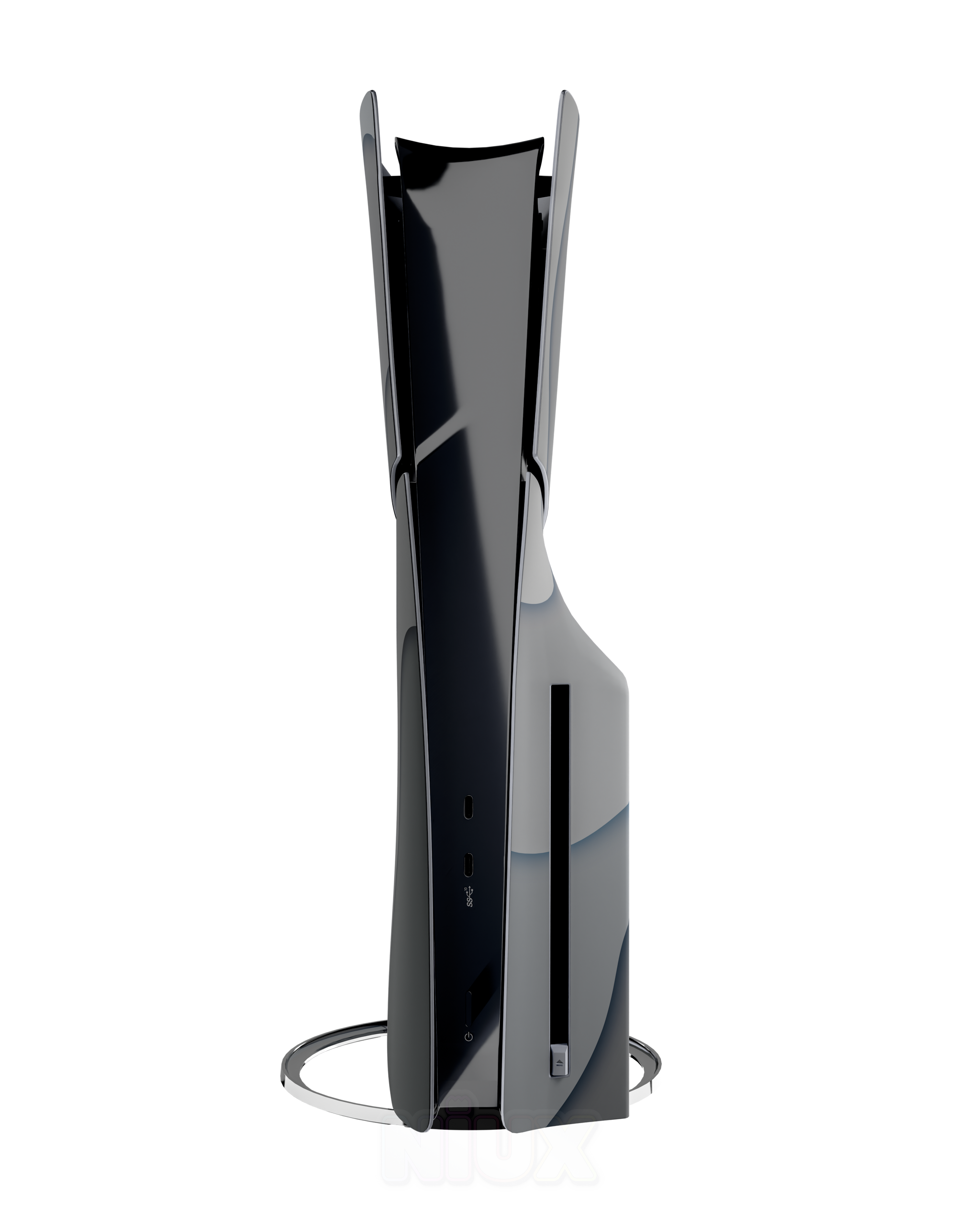 Skin premium para Playstation diseño Flux Fog, vista lateral derecha con ajuste preciso