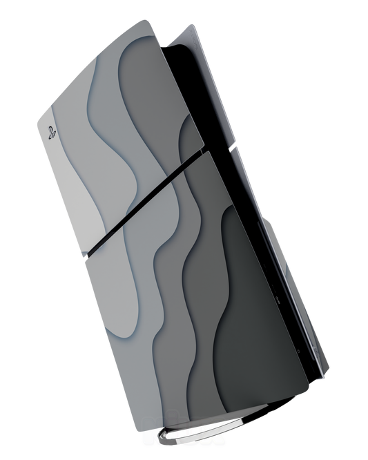 Skin premium para Playstation diseño Flux Fog, vista frontal con acabado mate