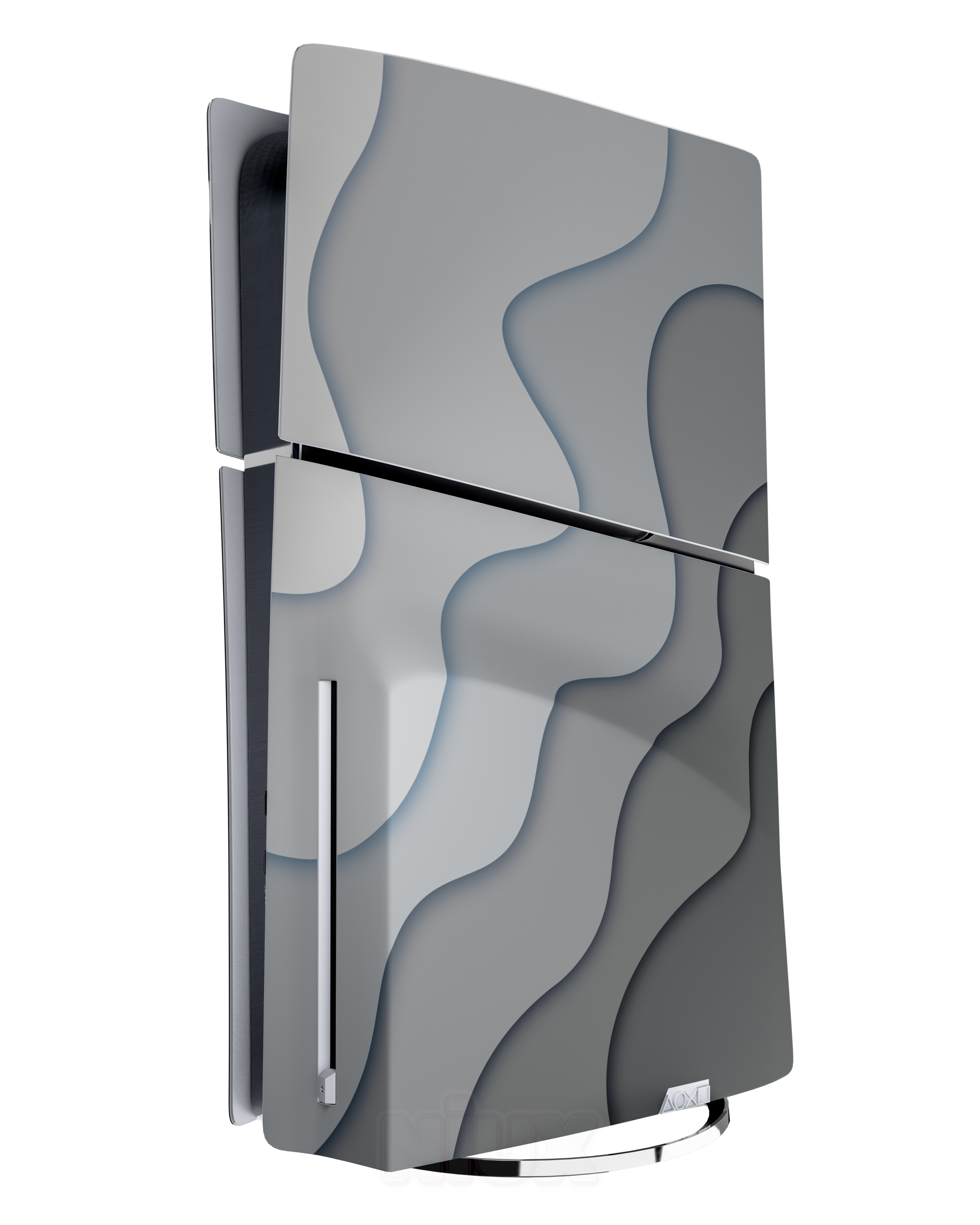 Skin premium para Playstation diseño Flux Fog, vista lateral izquierda con acabado mate