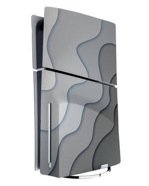 Skin premium para Playstation diseño Flux Fog, vista lateral izquierda con acabado mate