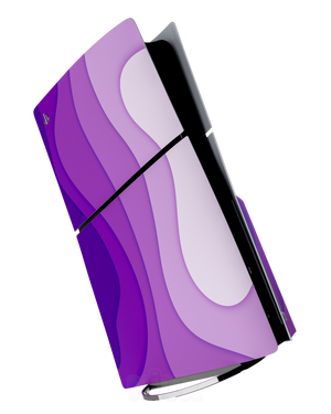 Skin premium para Playstation diseño Flux Myst, vista frontal con acabado mate