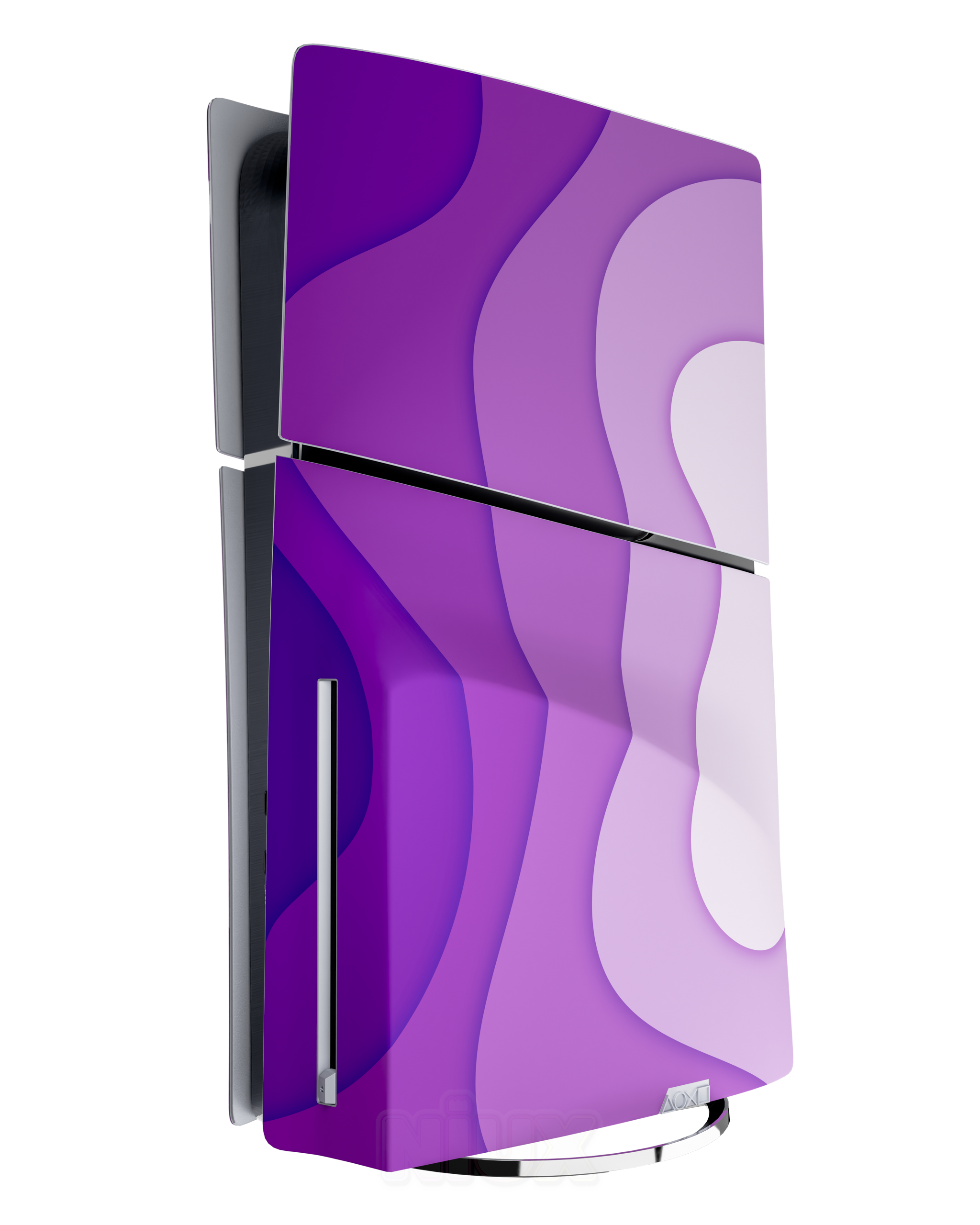 Skin premium para Playstation diseño Flux Myst, vista lateral izquierda con acabado mate