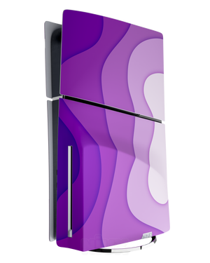 Skin premium para Playstation diseño Flux Myst, vista lateral izquierda con acabado mate