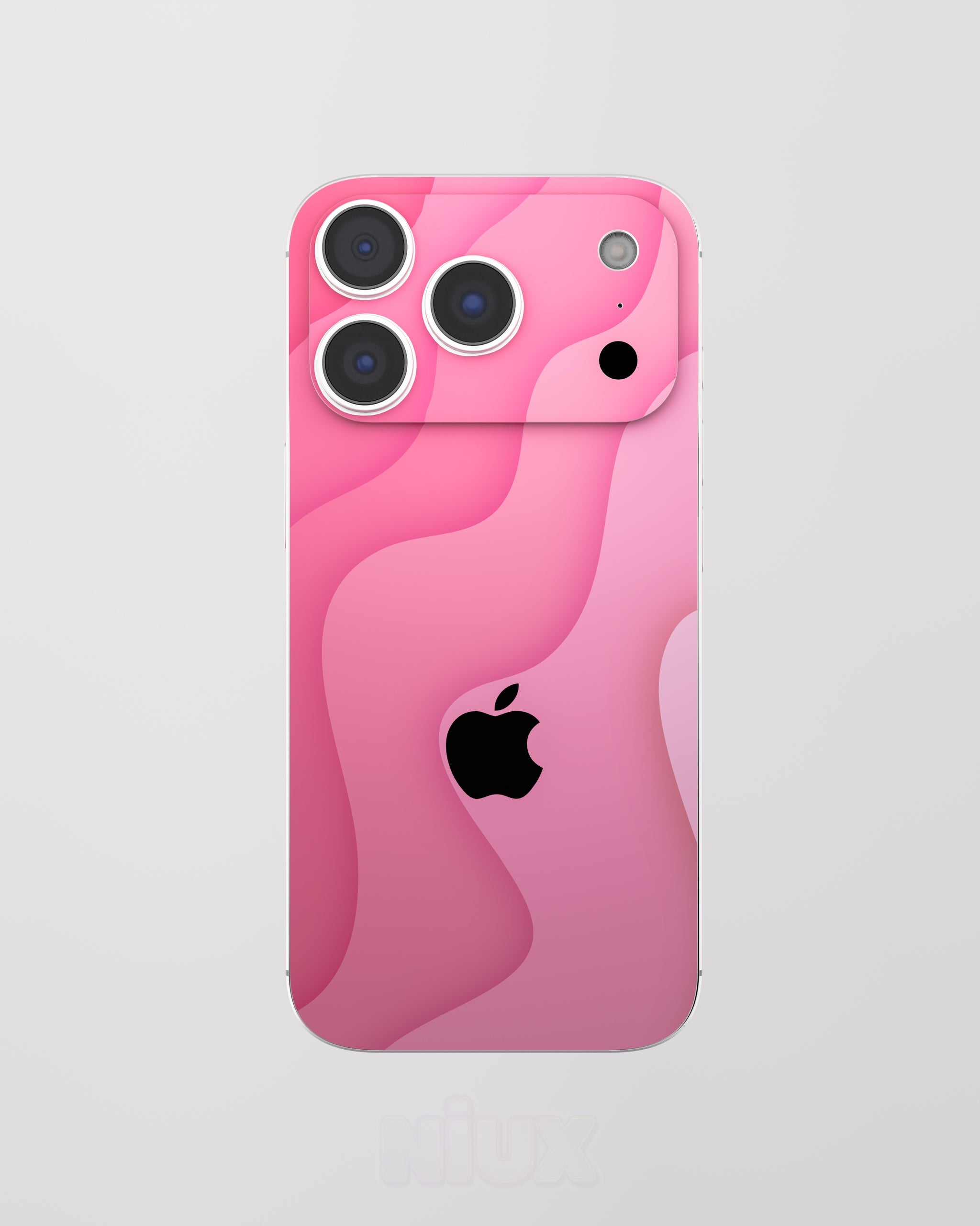 Skin premium para iPhone diseño Flux Velvet, vista frontal con acabado mate