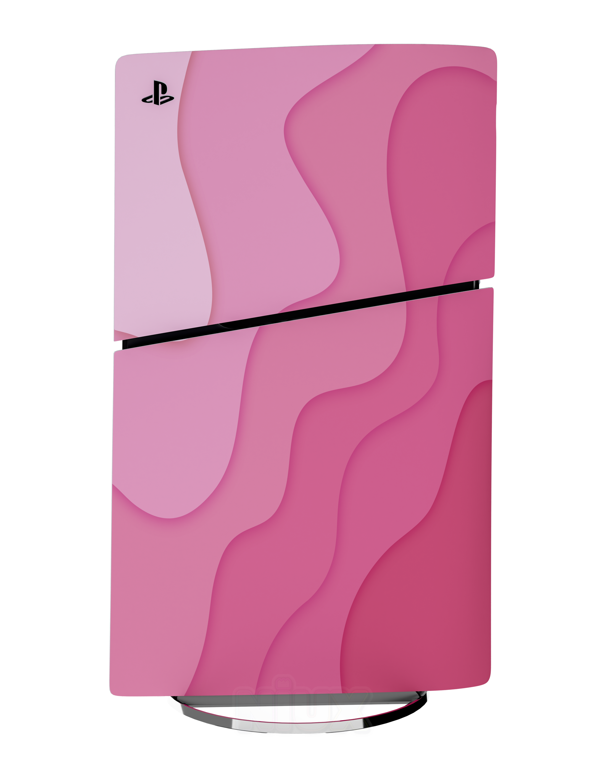 Skin premium para Playstation diseño Flux Velvet, vista frontal inclinada con textura mate